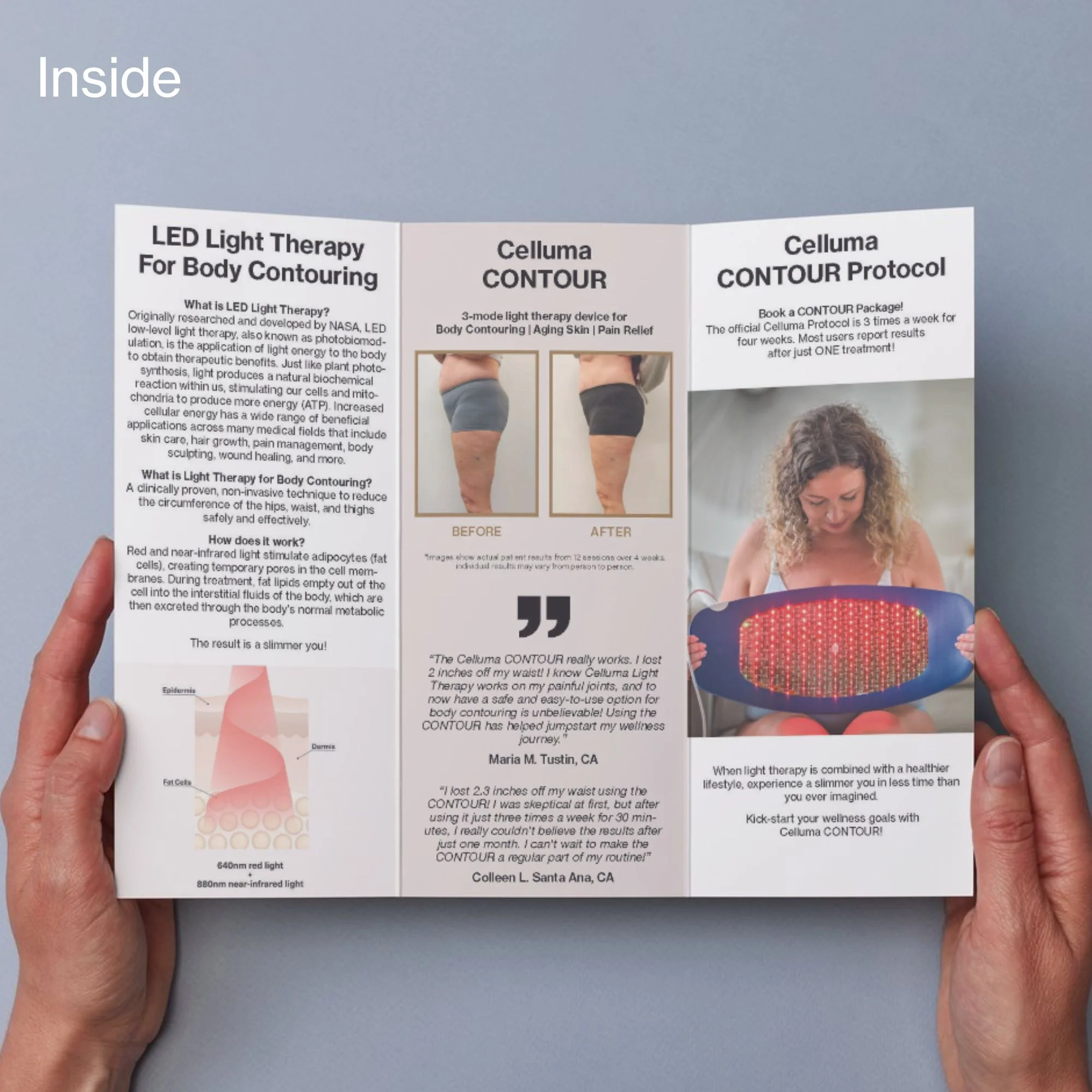 Celluma CONTOUR Patient Brochures – 50PK
